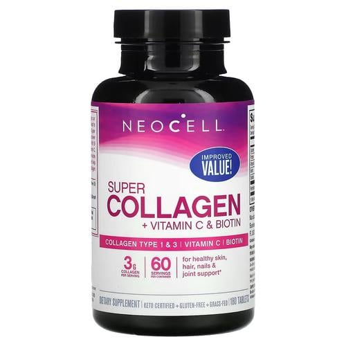 Коллаген NeoCell Super Collagen + Vitamin C&Biotin 180 табл. (NEL-13260)
