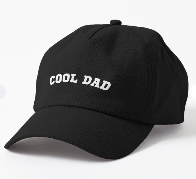 Кепка унисекс Malfini с принтом "Cool Dad" Черный (ПАПА46К1)