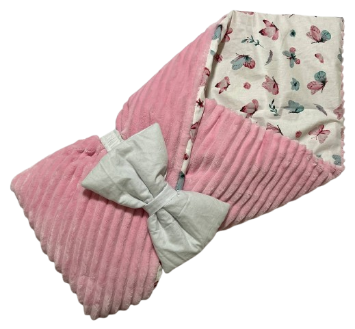 Конверт-одеяло на выписку новорожденного демисезонный 100х80 см Розовый (1132) Конверт-одеяло на выписку новорожденного демисезонный 100х80 см Розовый (1132)