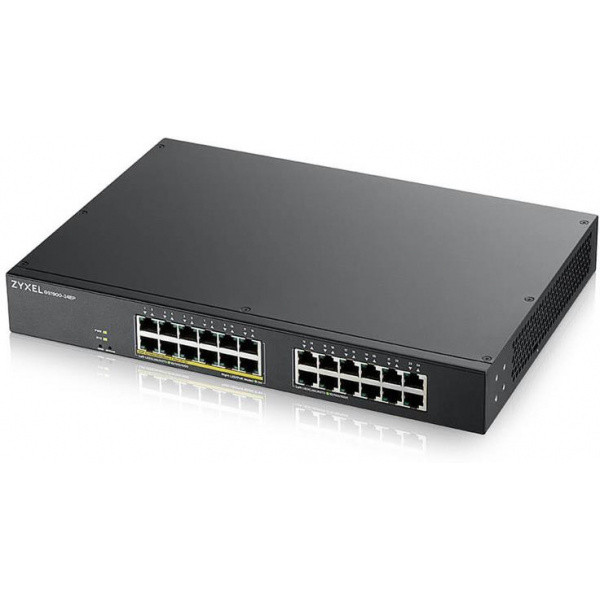 Коммутатор Zyxel GS1900-24EP (GS1900-24EP-EU0101F) (12xGE PoE, 12xGE, max POE 130W, WebSmart)