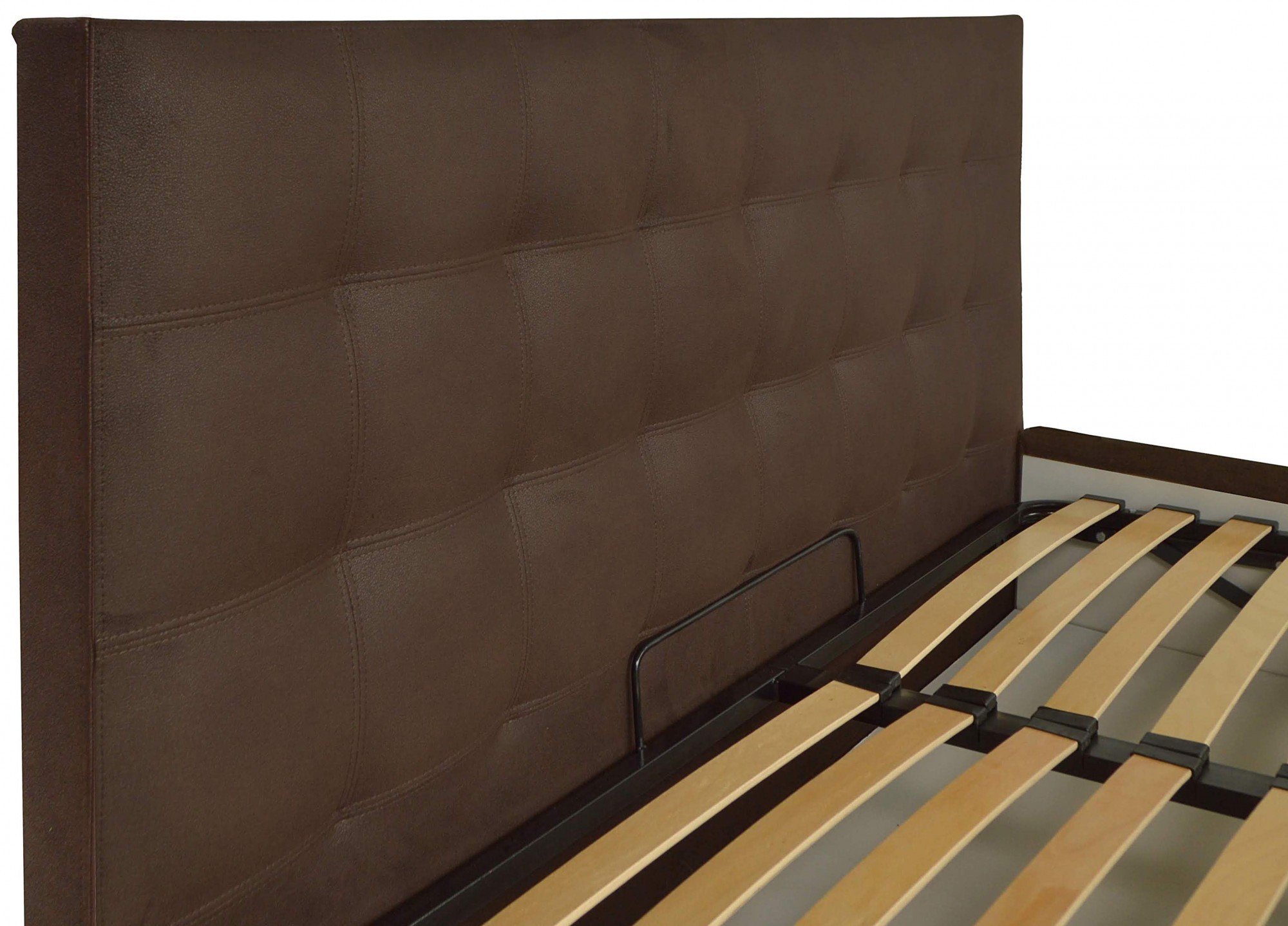 Кровать Двуспальная Chester New Comfort 160 х 190 см Suarez 1010 С подъемным механизмом и нишей для белья Коричневый - фото 3