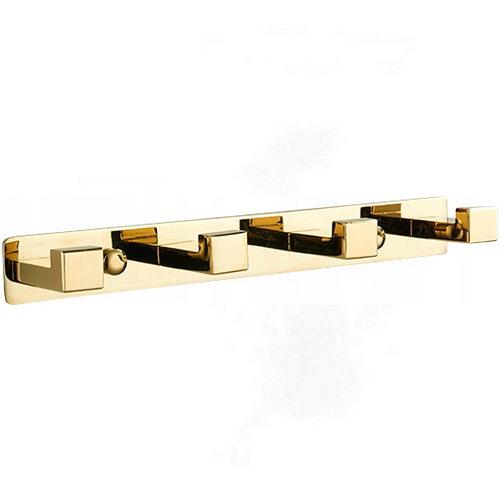 Планка с крючками для полотенец Mexen MEX-709264-50 четверной Золотой (194578)
