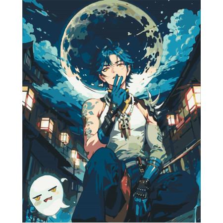 Картина за номерами ORIGAMI аніме Сяо Геншин Импакт 40х50 см (LW30150)