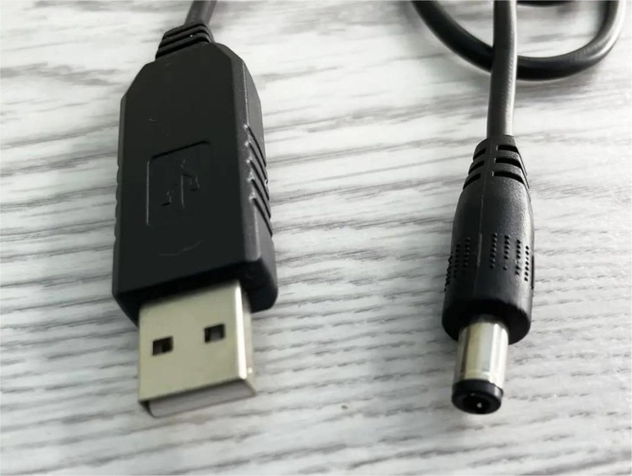 Кабель питания USB 2,0-DC 5,5x2,5 мм 0,9 м 5В Черный - фото 8