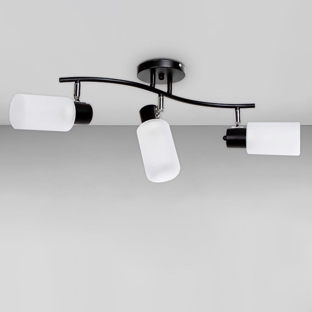 Потолочная люстра Light House SH-18516/3 BK+CR Черный/Хром/Белый