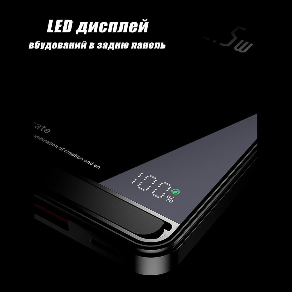 Повербанк з бездротовою зарядкою MagSafe 10000 mAh 20W Powerbank для iPhone з магнітним максейф (27054731) - фото 6