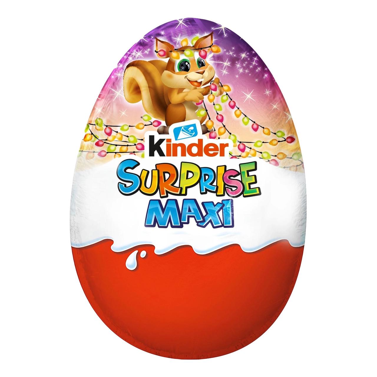 Шоколадне яйце Kinder Überraschung Rosa Maxi Weihnachten Christmas Білочка 100 г (2795622720)