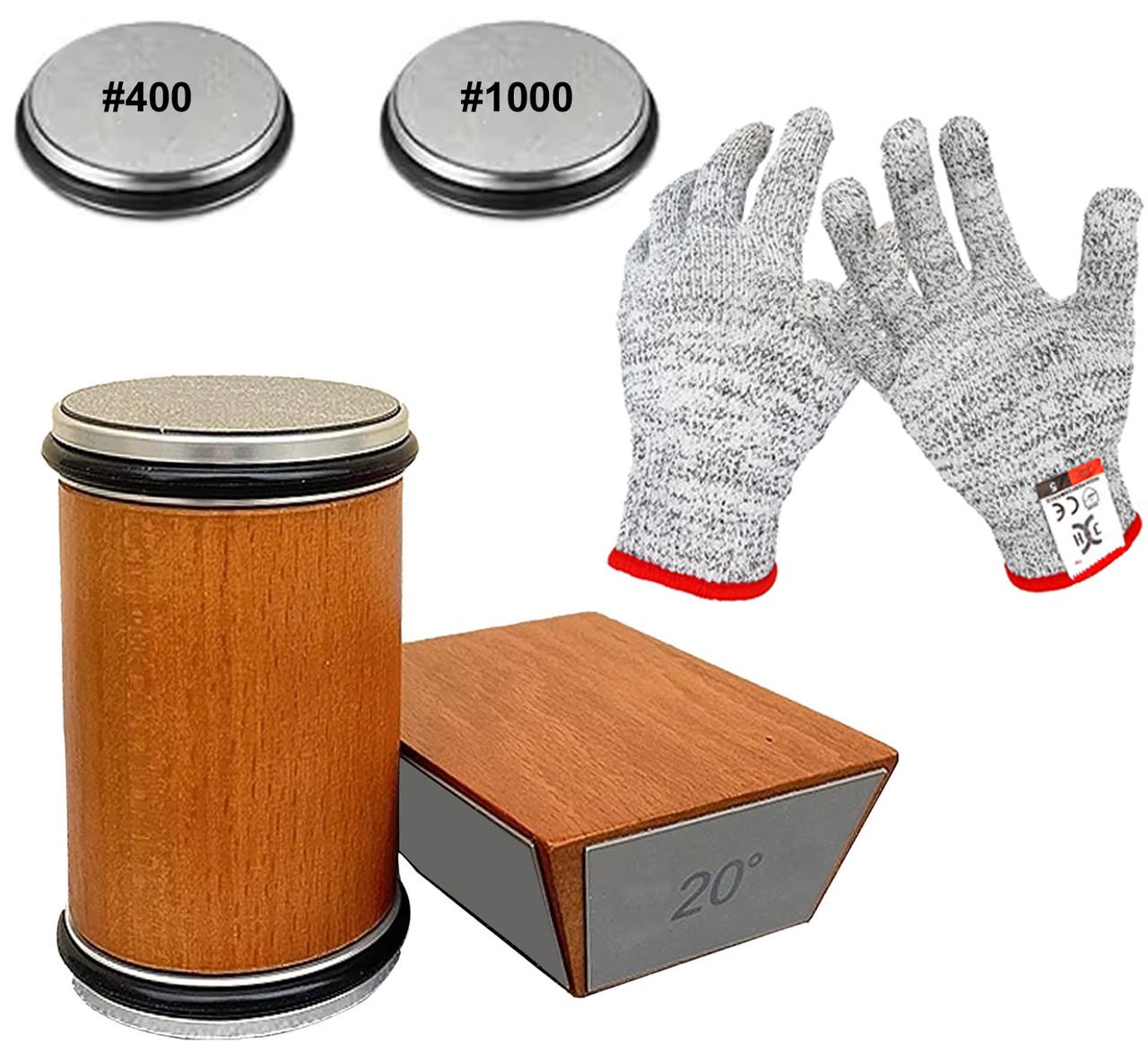 Алмазная роликовая точилка для ножей с магнитным угловым основанием 15° 18° 20° 22° уголы заточки Алмазная роликовая точилка для ножей с магнитным угловым основанием 15° 18° 20° 22° уголы заточки