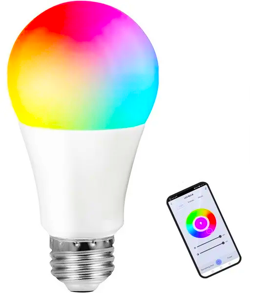 Розумна лампочка Tuya Smart LED WiFi E27 RGB 2700K-6500 K 15W (30251947) Розумна лампочка Tuya Smart LED WiFi E27 RGB 2700K-6500 K 15W (30251947)