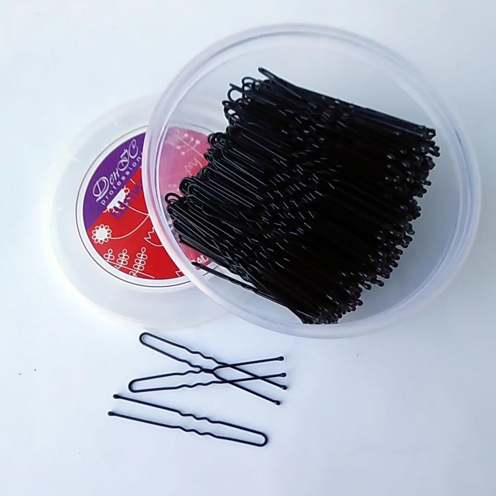 Заколки для волос ДенІС professional с силиконовыми шариками А-6,5 см 590 шт. Черный (1453070720)