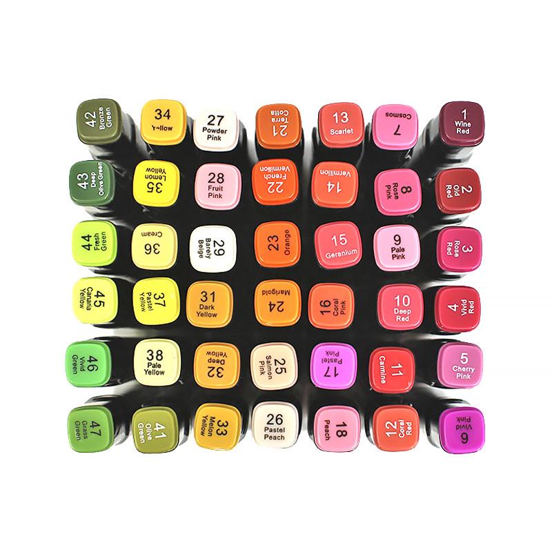 Набор cкетч маркеров Lesko 168 цветов №123 - фото 3