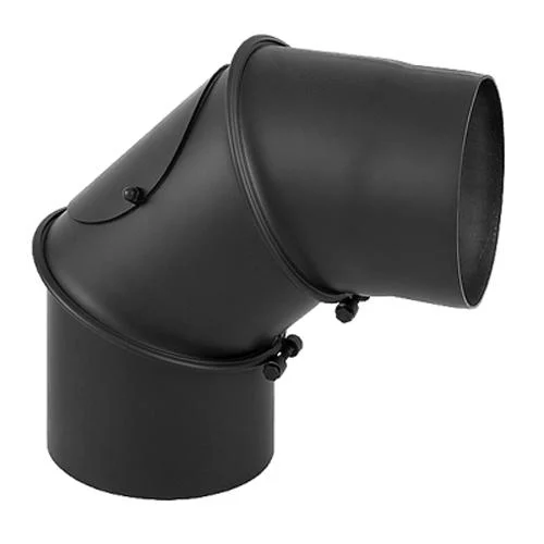 Коліно Darco ф120 0-90 регульоване з ревізією сталь 2 мм