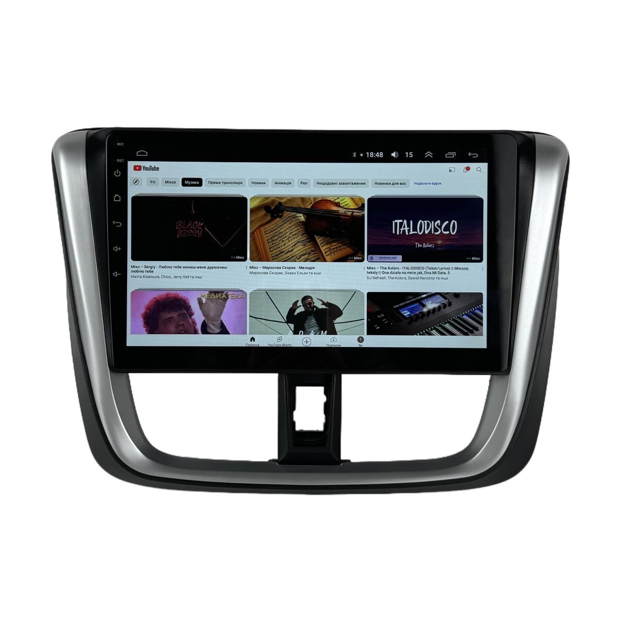 Автомагнитола для Toyota Vios Yaris L 2016-2019 4/64 Гб/8 ядер/XYAuto/4G/DSP/CarPlay/Android (М-ТК0152-10-М4)