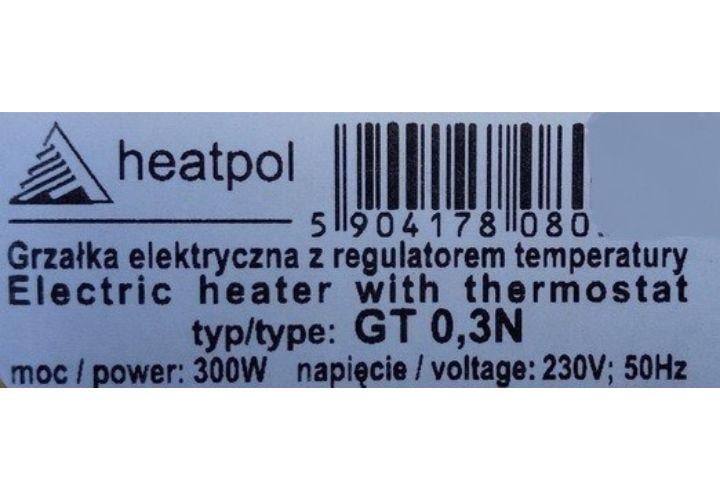 ТЕН для рушникосушки Heatpol GT-0.3 300 Вт з терморегулятором - фото 3