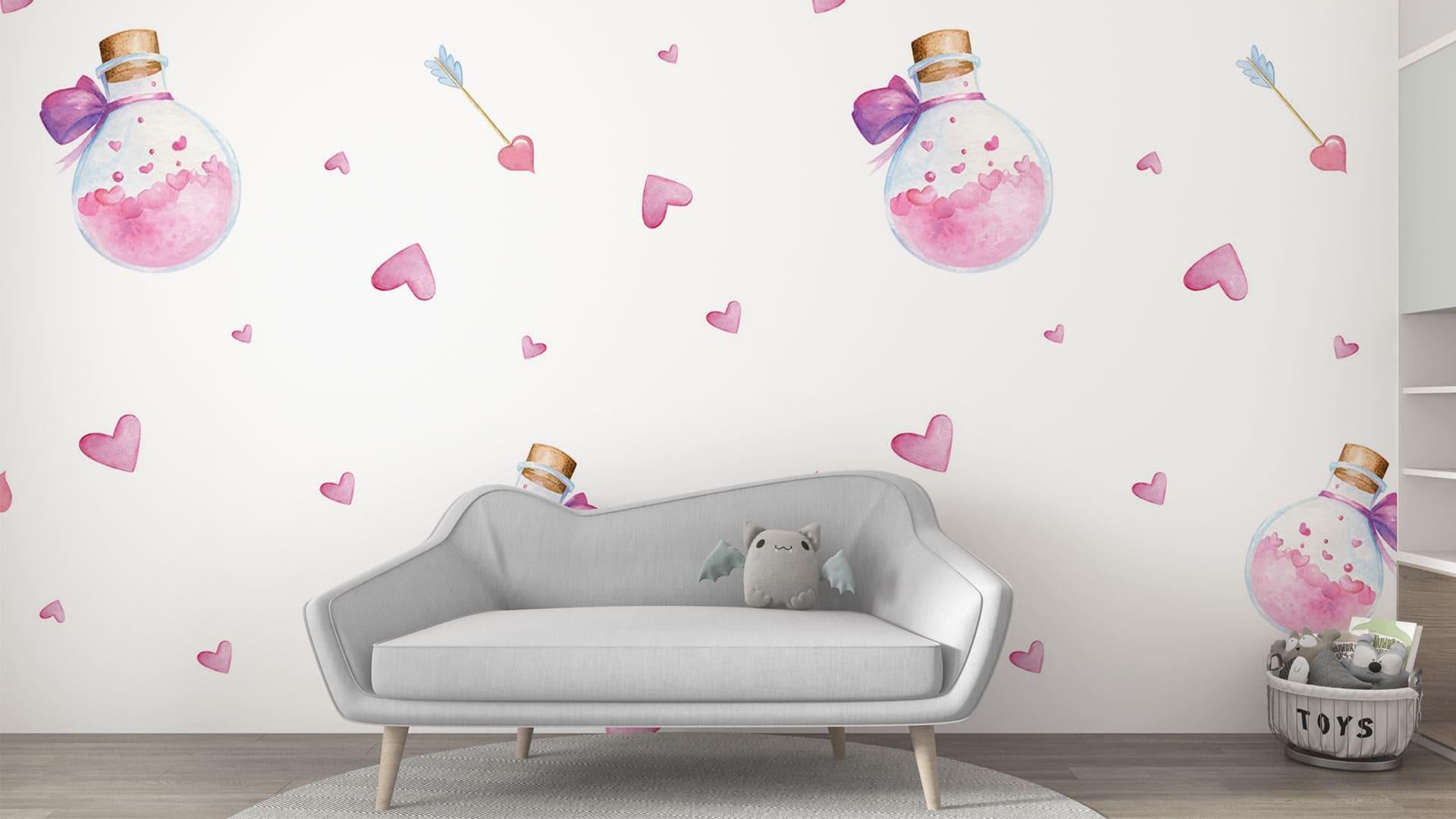 Фотообои флизелиновые Styleo Print-walls Розовое заклинание 0866 350х270 см (Pw-0866/3)