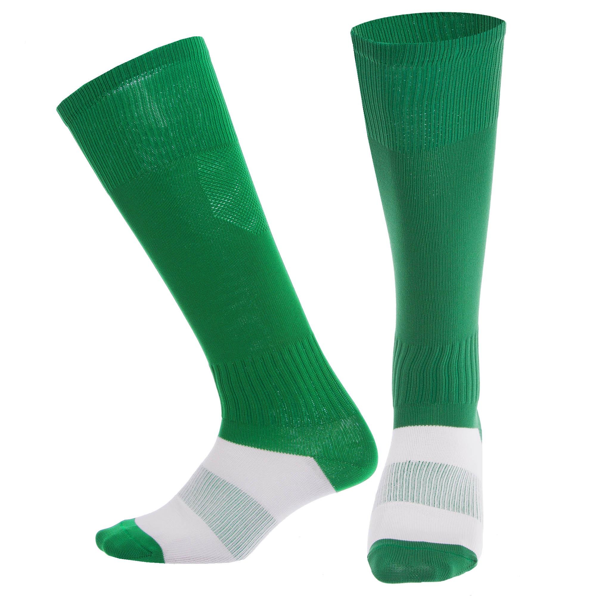 Гетры футбольные юниорские Zelart KS-08M р. 32-39 Зеленый (DR011100)