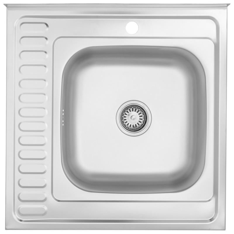 Тумба для кухни с мойкой 60х60 см правая чаша с сифоном Дуб Сонома - фото 7