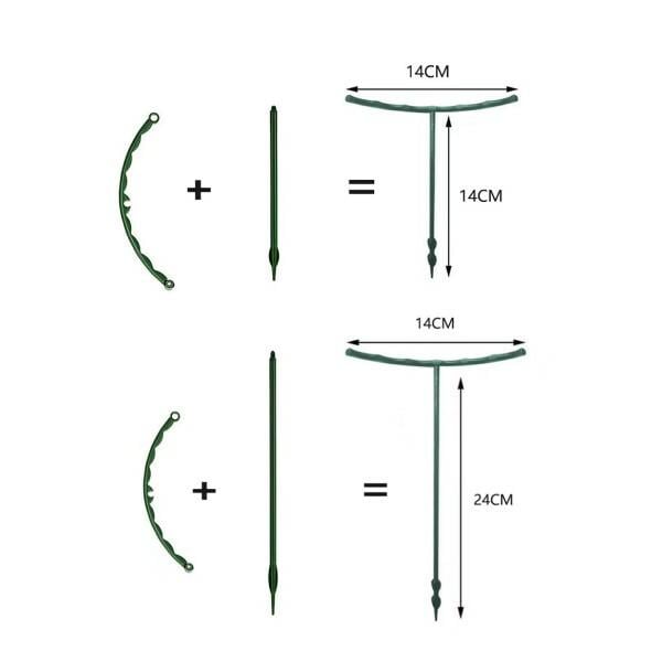 Подпорки для комнатных цветов 12 больших/12 малых Зеленый (C00082-1) - фото 9 Подпорки для комнатных цветов 12 больших/12 малых Зеленый (C00082-1) - фото 9