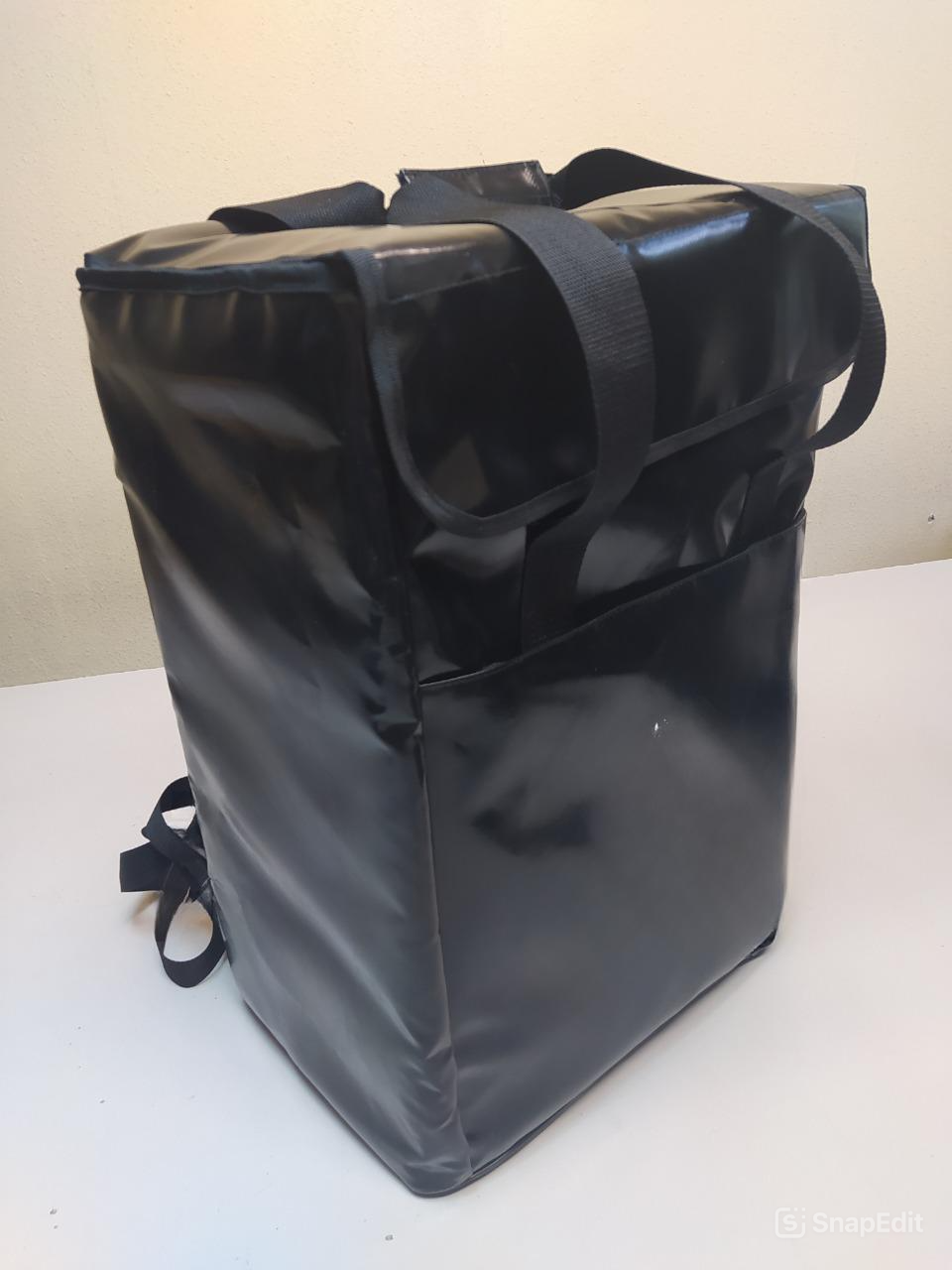 Рюкзак клинера на липучках для клининговых услуг ПВХ 35х25х50 см Черный