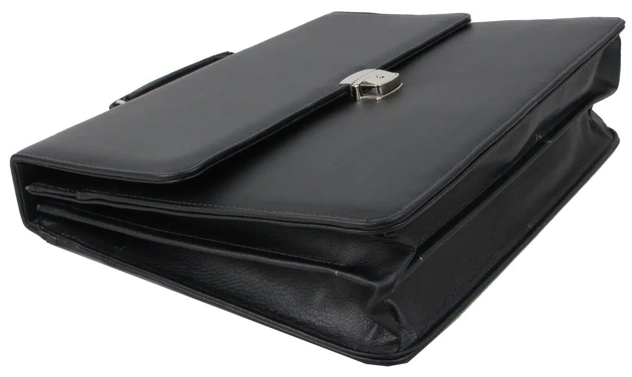 Портфель чоловічий Exclusive еко шкіра Чорний (713400-1) - фото 5 Портфель чоловічий Exclusive еко шкіра Чорний (713400-1) - фото 5