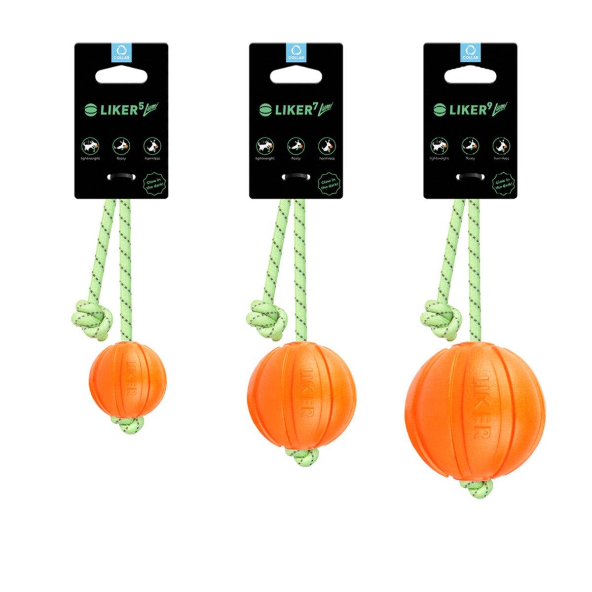 М'ячик ЛАЙКЕР9 Люмі на шнурі D 9 см (25881226) - фото 2