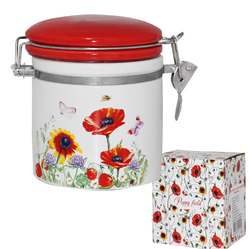 Емкость для сыпучих продуктов SNT Полевой мак d 10 см h 10 см 500 л (630-5)