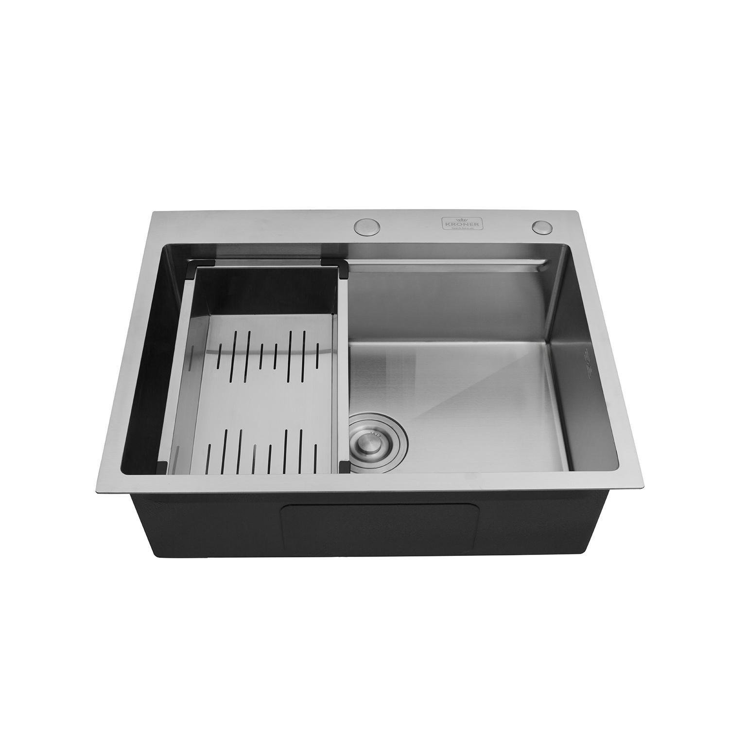 Мийка кухонна Kroner KRP Geburstet-6350HM 30/10 мм