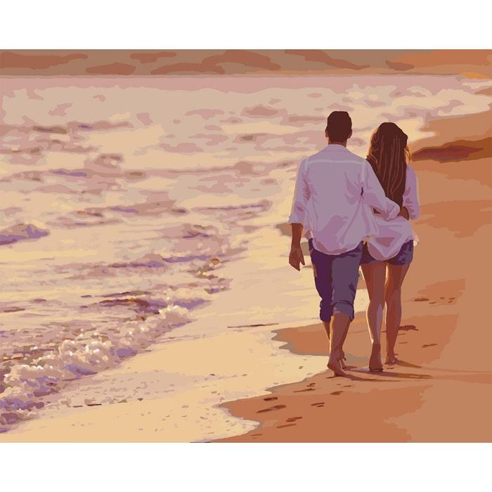 Картина за номерами Ідейка Вечірній променад КНО4704 полотно на підрамнику 40x50 см (1211794584)