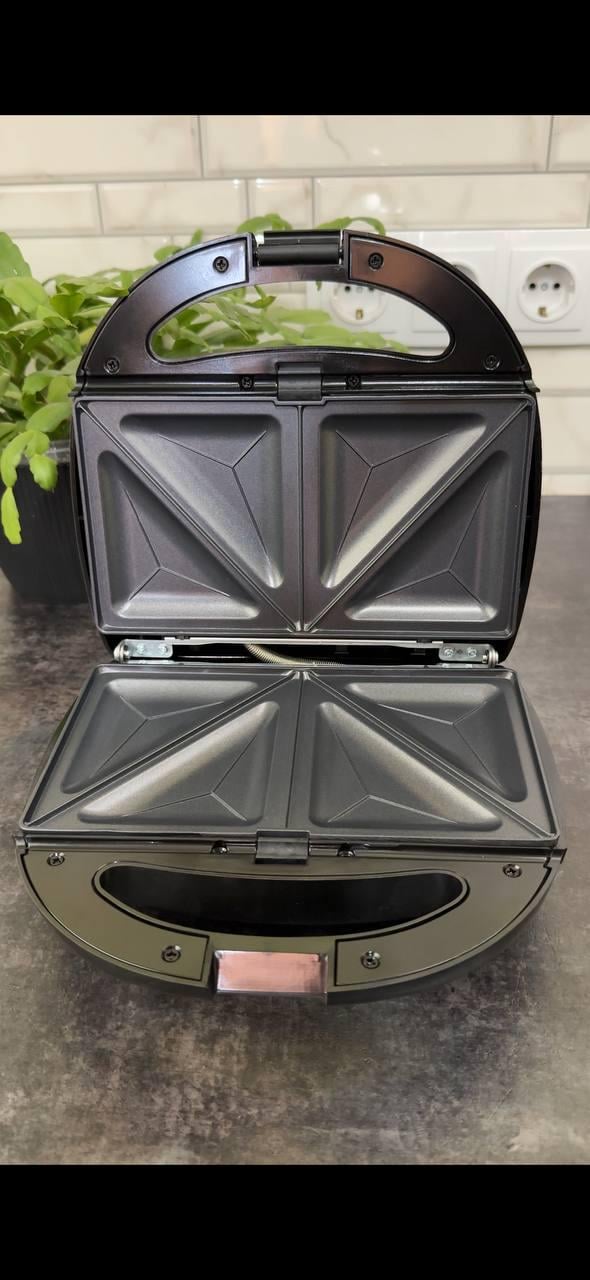 Мультипекар 4в1 1000 Вт 12 см Чорний - фото 4 Мультипекар 4в1 1000 Вт 12 см Чорний - фото 4