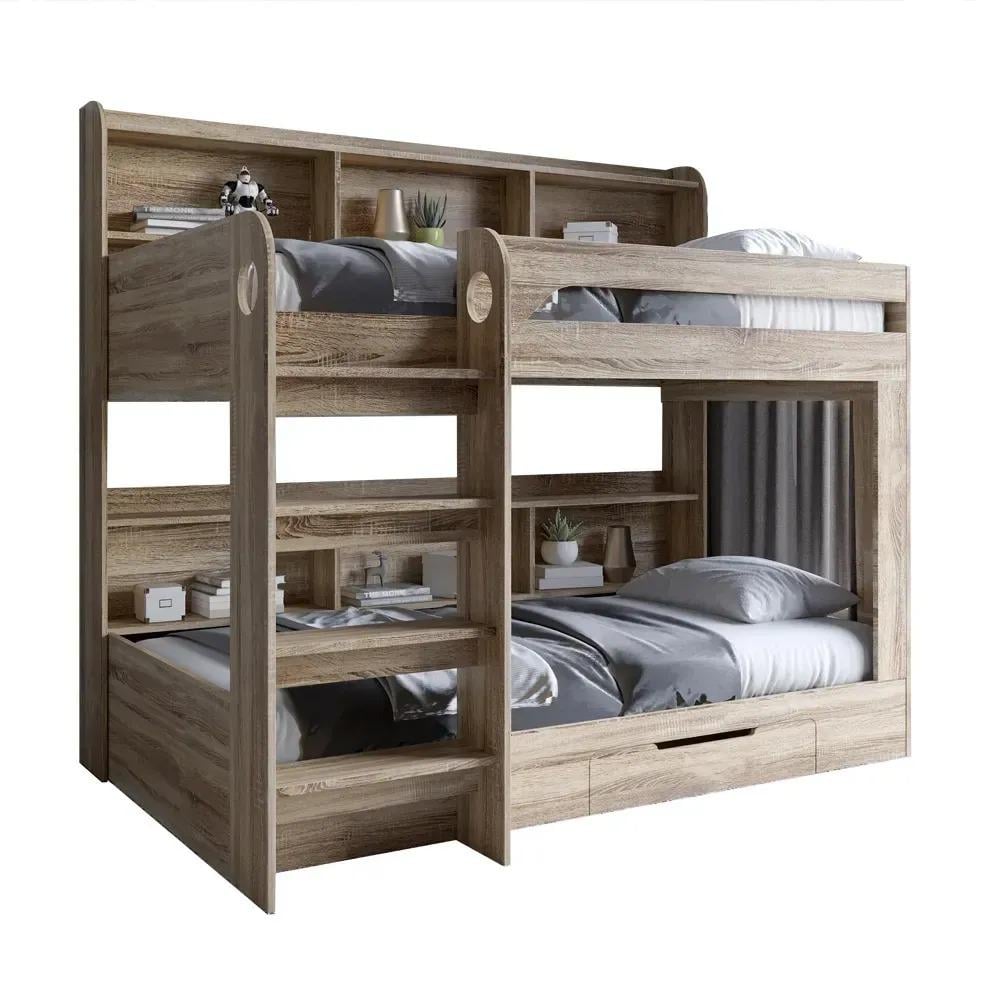 Ліжко дитяче двоярусне з шухлядою Майнкрафт 1964x1300x1740 мм Білий - фото 3 Ліжко дитяче двоярусне з шухлядою Майнкрафт 1964x1300x1740 мм Білий - фото 3