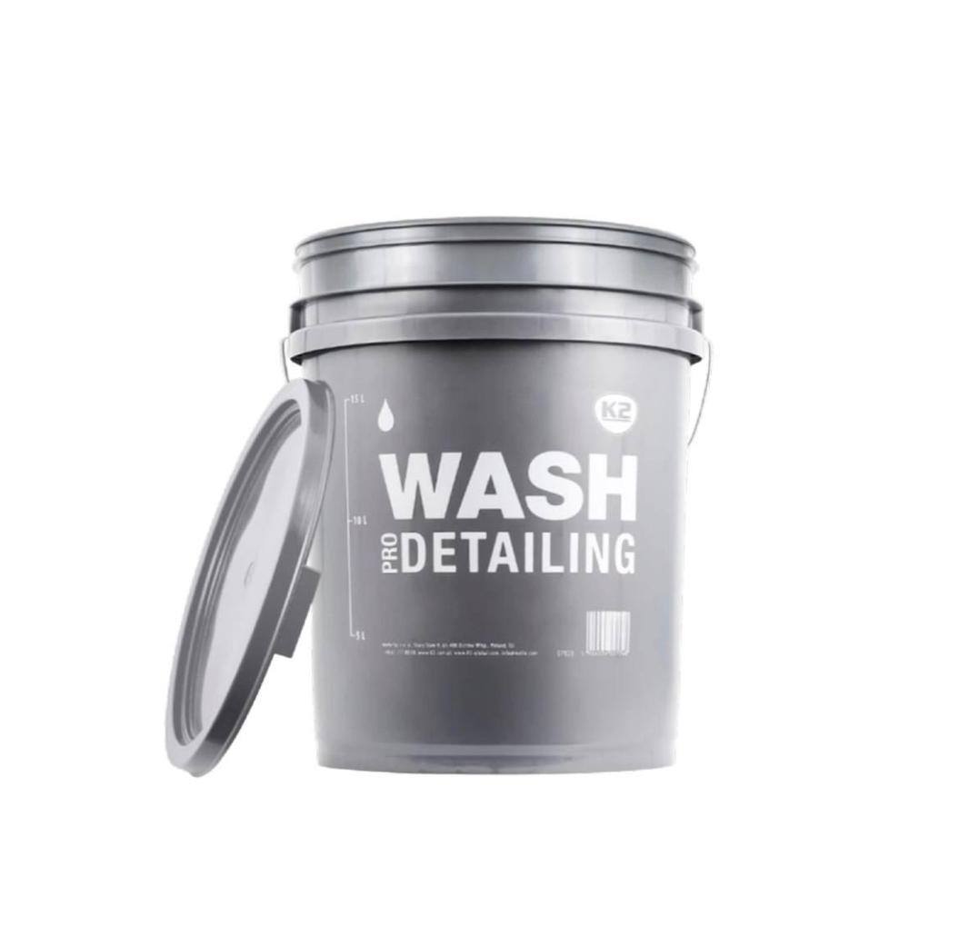Ведро для мойки автомобиля K2 Wash Pro Detailing с крышкой 20 л (D7020)