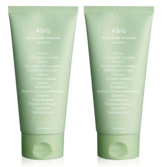Набор пенок для проблемной кожи Abib Acne Foam Cleanser Heartleaf Foam 150+150 мл (1898068047)