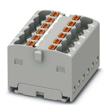 Розподільний блок Phoenix Contact PTFIX 12X1,5 GY 450В 17,5A Push-in Сірий (3002758)