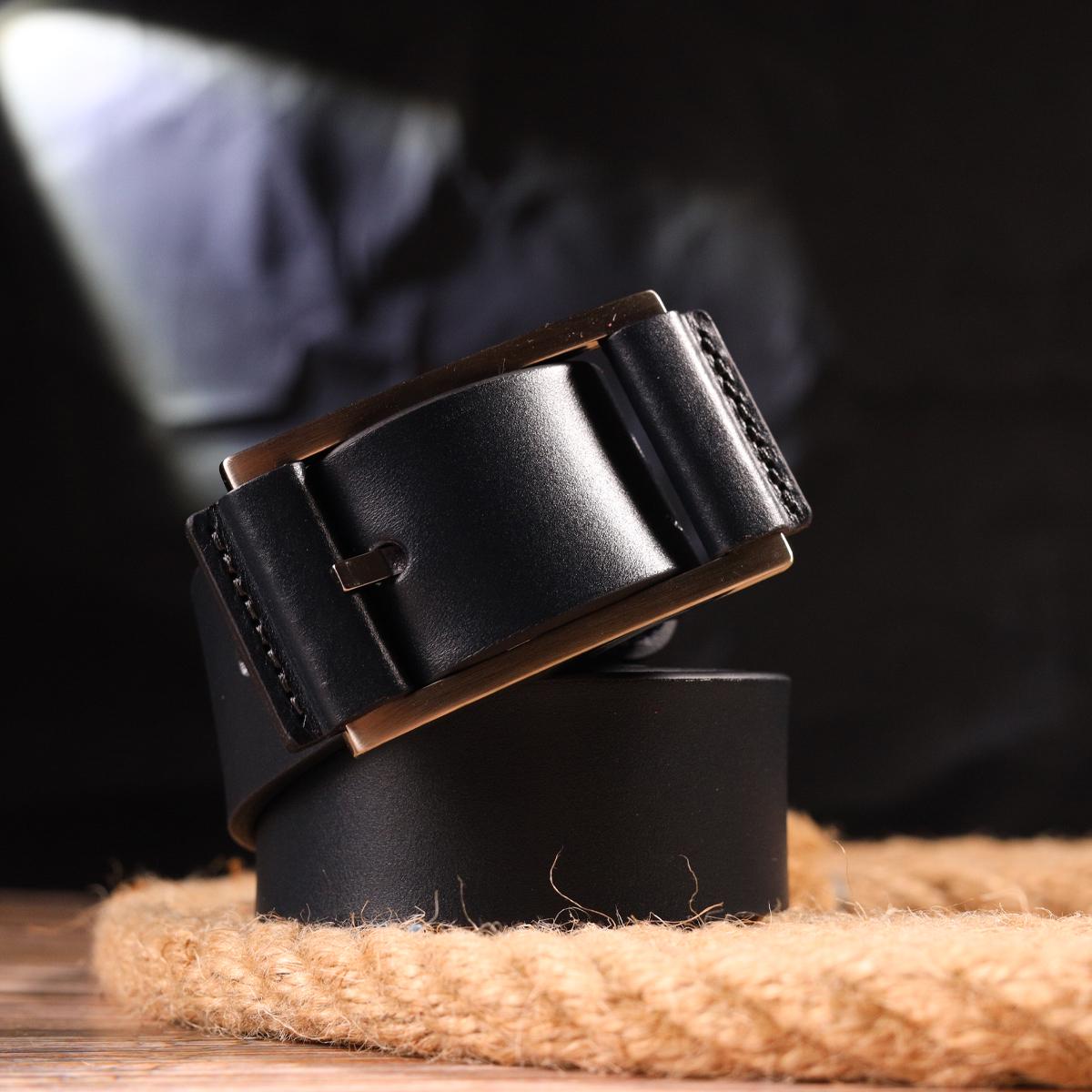 Ремень мужской GRANDE PELLE Leather Belt 21452 из натуральной кожи Синий (10847188) - фото 8