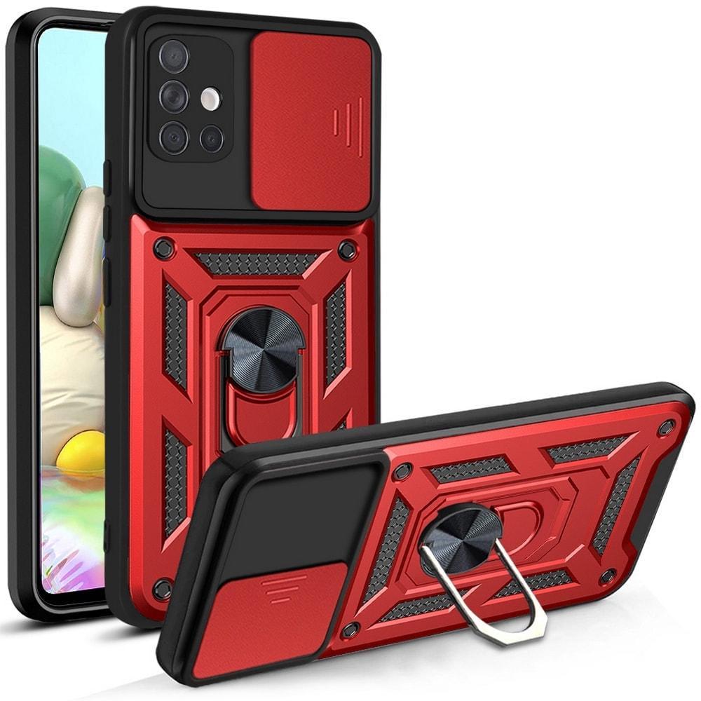 Чехол с защитой камеры 3DGuard Samsung Galaxy A71 A715 Red (32478-2D)