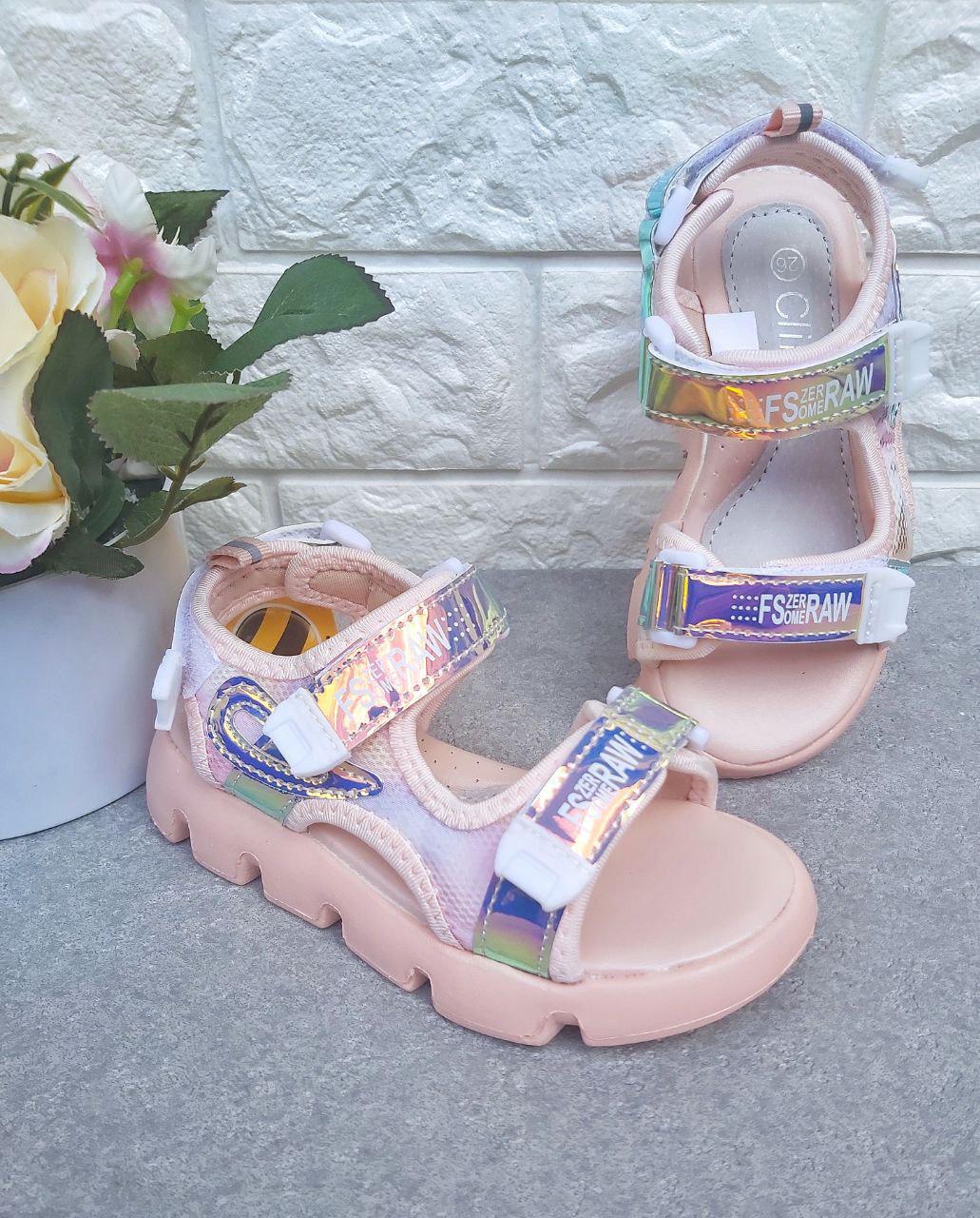 Босоніжки для дівчинки Clibee 932 р. 28 18,5 см Рожевий (932)