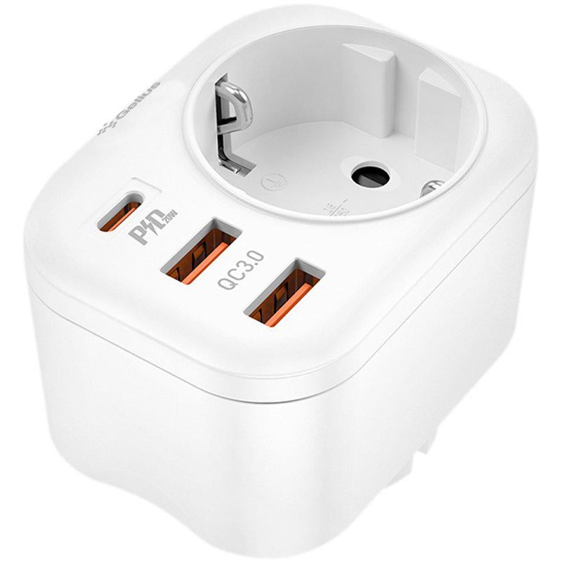 Зарядное устройство сетевое Gelius Moxie GP-HC050 2USB QC3,0 Type-C PD20W White (90472) - фото 2 Зарядное устройство сетевое Gelius Moxie GP-HC050 2USB QC3,0 Type-C PD20W White (90472) - фото 2