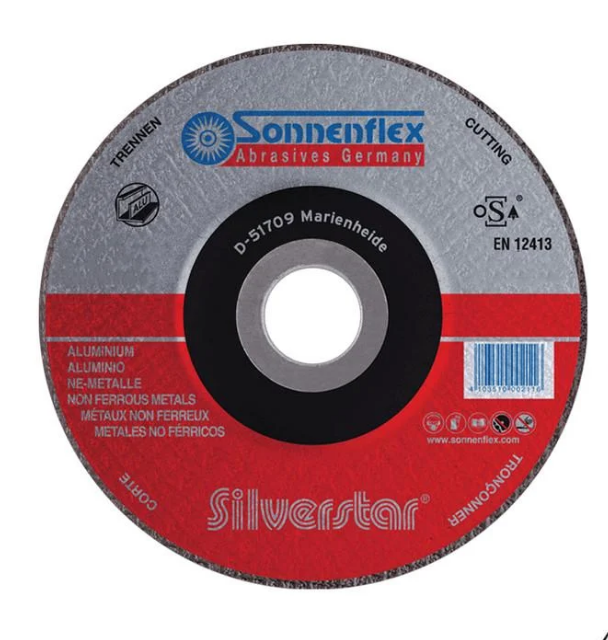 Диск відрізний Sonnenflex CS 46 R BF 125x1x22,2 мм по алюмінію тип 41 (INKRU00000P125102S)
