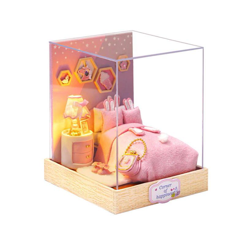 Дом-конструктор кукольный DIY Cute Room QT-028 Спальня 3D Румбокс