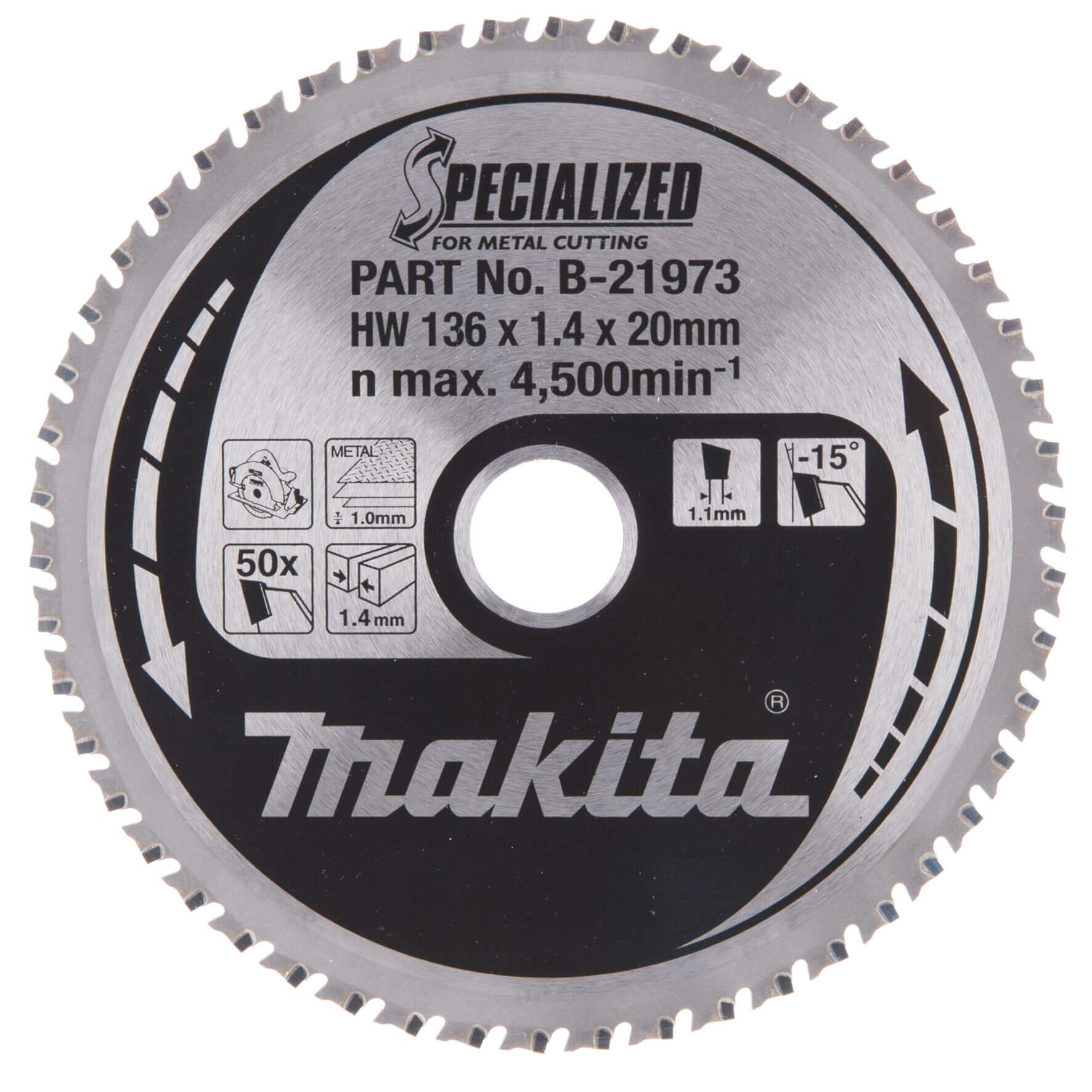 Диск пильный по металлу Makita 136х20 мм 50T