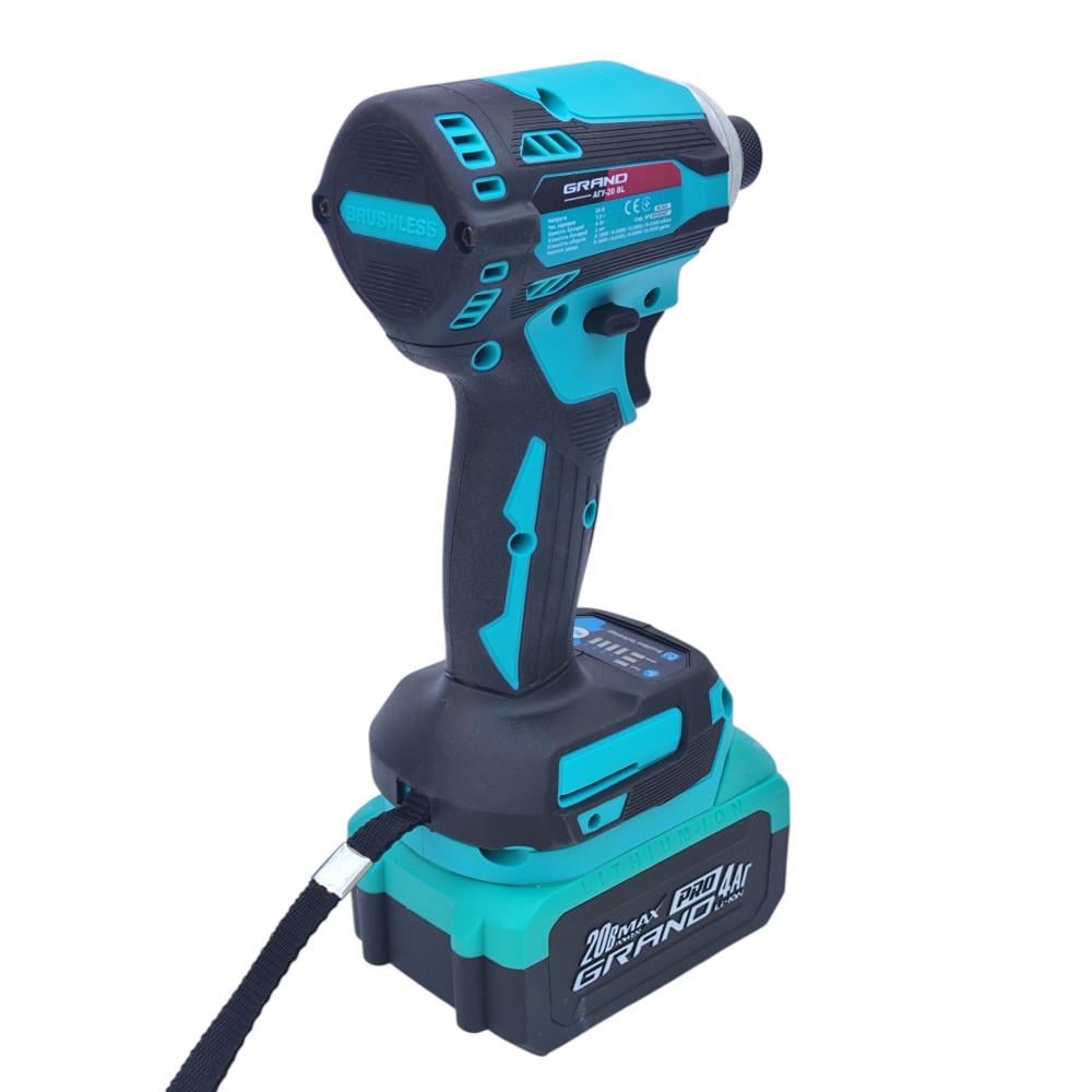 Гайковерт акумуляторний ударний Grand АГУ-20 BL - фото 9 Гайковерт акумуляторний ударний Grand АГУ-20 BL - фото 9