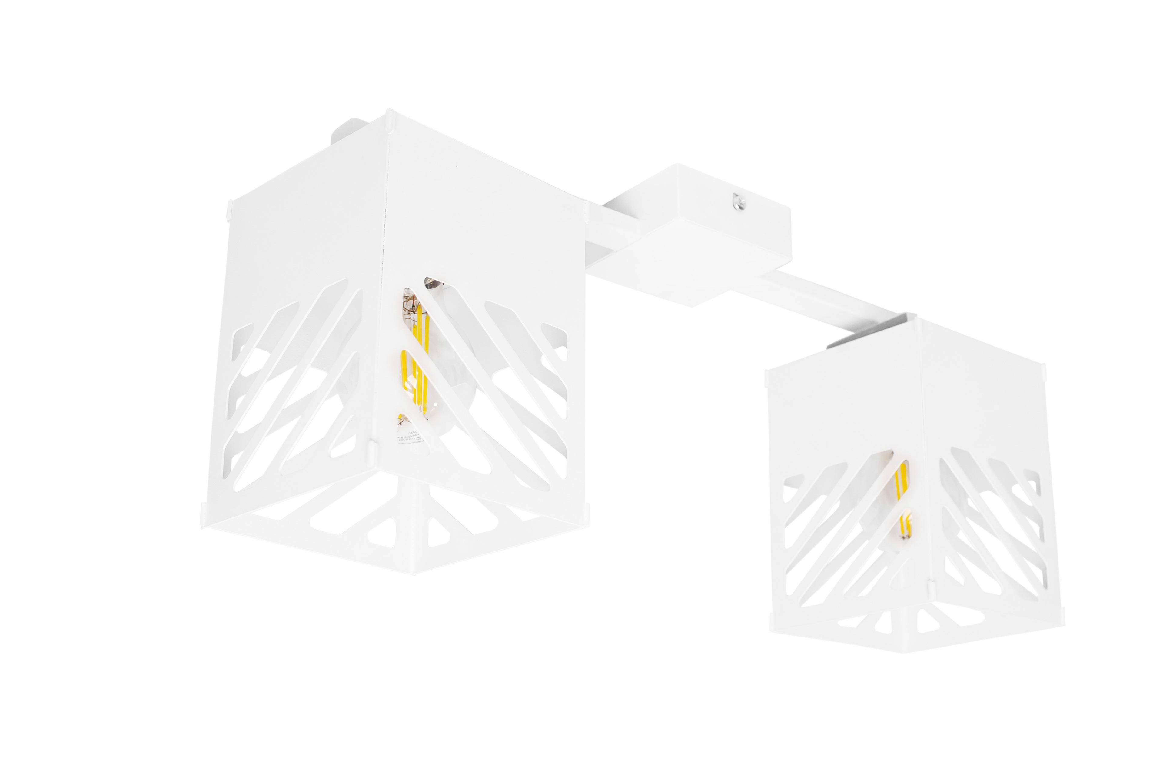 Люстра лофт MSK ELECTRIC Urban NL 2410-2 WH на два плафона Белый