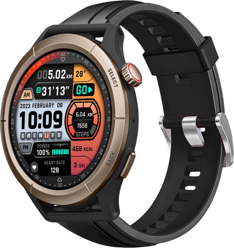 Ремінець Coholl для Amazfit Cheetah Round/Cheetah Pro Black (38463-2B)