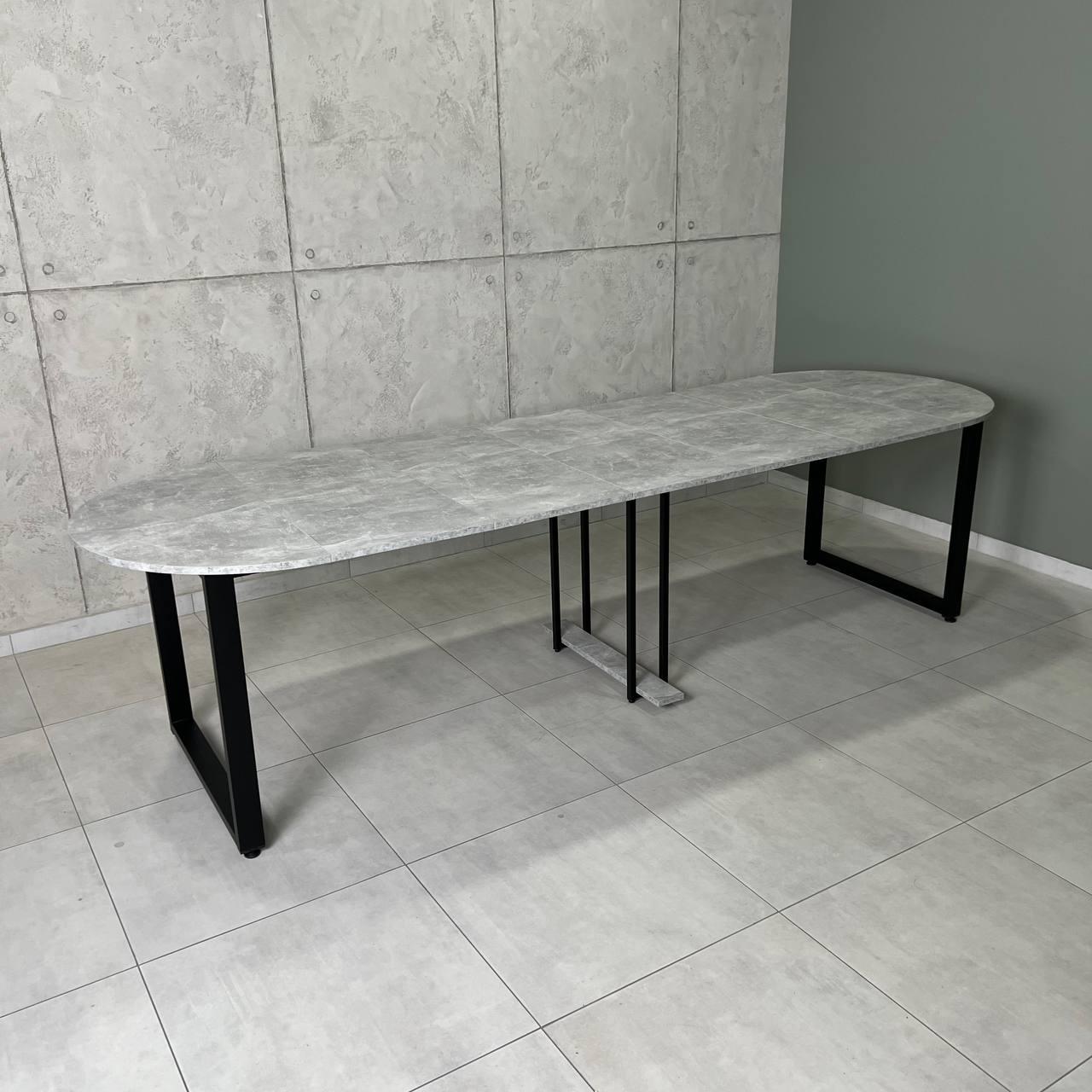 Обеденный стол раздвижной LONG 2,9 м Индастриал/Черный (УТП019240)