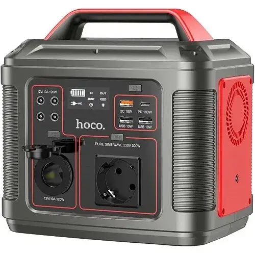 Зарядна станція Hoco DB28 300W Iron Grey/Red Зарядна станція Hoco DB28 300W Iron Grey/Red