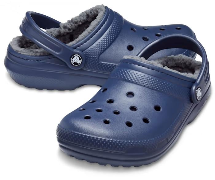 Утеплені сабо Crocs Classic Lined Fuzzy р. M12/EUR 46-47 Navy/Charcoal (8978881)