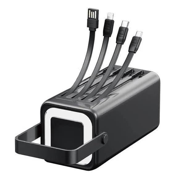 Повербанк Y-Kryptone GT-86 LED LAMP 80000 mAh QC3,0 22,5W Super Fast Charge Black (YK-GT86-B) Повербанк Y-Kryptone GT-86 LED LAMP 80000 mAh QC3,0 22,5W Super Fast Charge Black (YK-GT86-B)