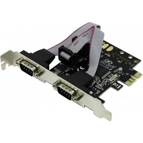 Контроллер PCI-E Kingda B00623 2xCOM RS232 чипсет Moschip 9922 RTL (563169)