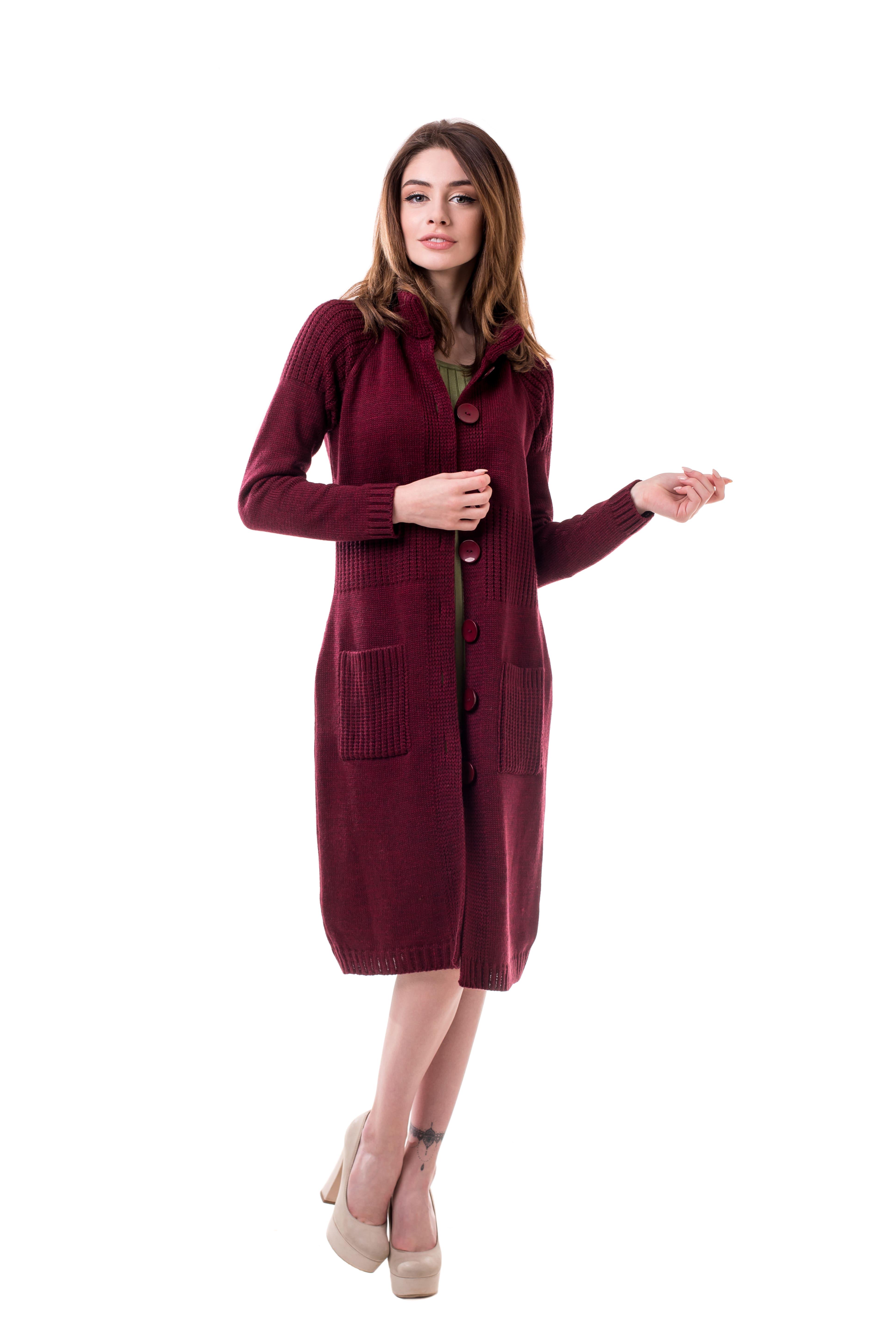 Кардиган женский Bakhur с воротником-стойкой S Маджента (3038 Мд 44) - фото 2