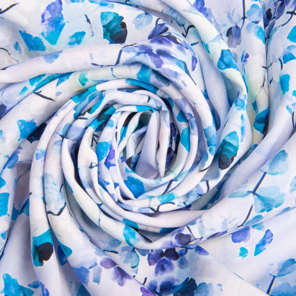 Ткань платяная штапель вискоза Май 90 г/м2 145 см Голубой (26585)